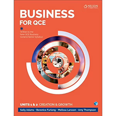 BUSINESS FOR QCE: UNITS 1&2: CREATION & GROWTH STUDENT BOOK + 4 26 MONTH ACCESS CODES