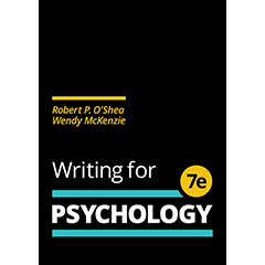 WRITING FOR PSYCHOLOGY