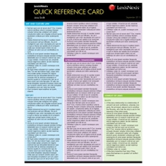 EVIDENCE FOR COMMON LAW STATES QUICK REFERENCE CARD (AUG    2019)