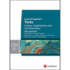 TORTS: CASES, LEGISLATION & COMMENTARY