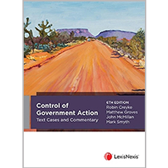 CONTROL OF GOVERNMENT ACTION TEXT, CASES & COMMENTARY