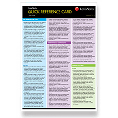 TAX 1 QUICK REFERENCE CARD (2022-23)