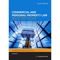 COMMERCIAL & PERSONAL PROPERTY LAW - SELECTED ISSUES