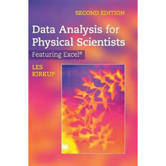 DATA ANALYSIS FOR PHYSICAL SCIENTISTS FEATURING EXCEL R