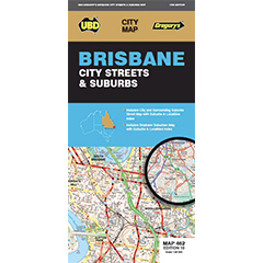 BRISBANE CITY STREETS AND SUBURBS MAP