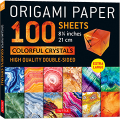 ORIGAMI PAPER 100 SHEETS COLOURFUL CRYSTALS