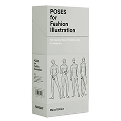 POSES FOR FASHION ILLUSTRATION (CARD BOX): 100 ESSENTIAL    FIGURE TEMPLATE CARDS - MENS EDITION